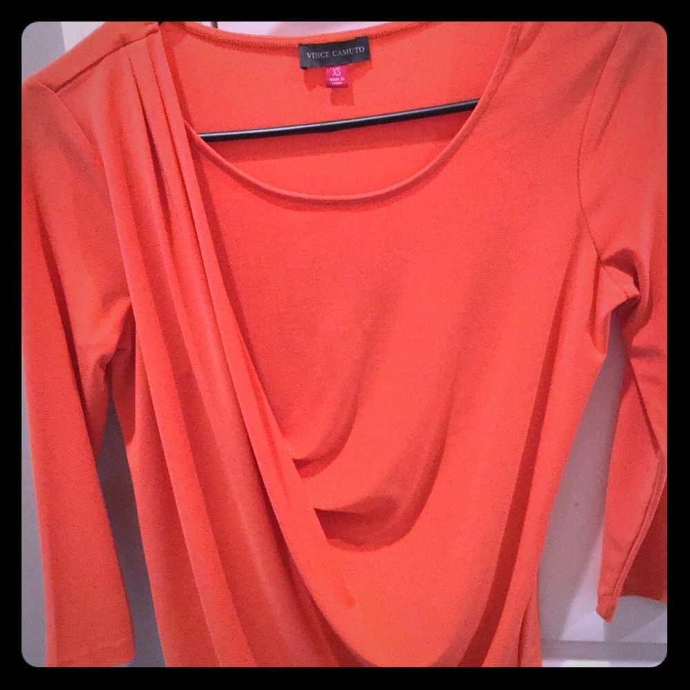 Vince camuto coral blouse